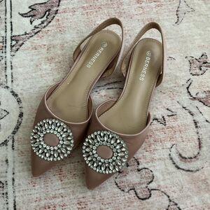 Nordstrom Women's Pink and Tan Ballet-shoes